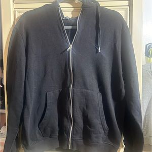 Black zip up hoodie